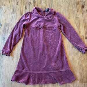 3/27$ Tommy Hilfiger kids purple velvet dress size 5